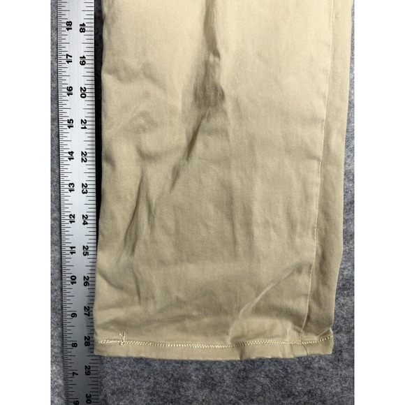 Lucky Brand 363 Straight Pants Mens 31x32 Khaki Beige Stretch Casual Cotton - Picture 8 of 10